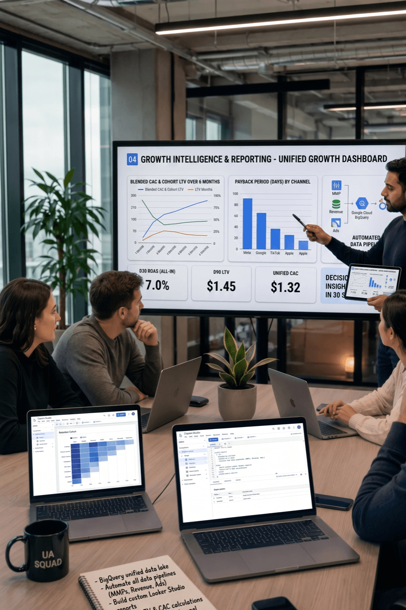 EmCube mobile attribution and measurement consulting service illustration