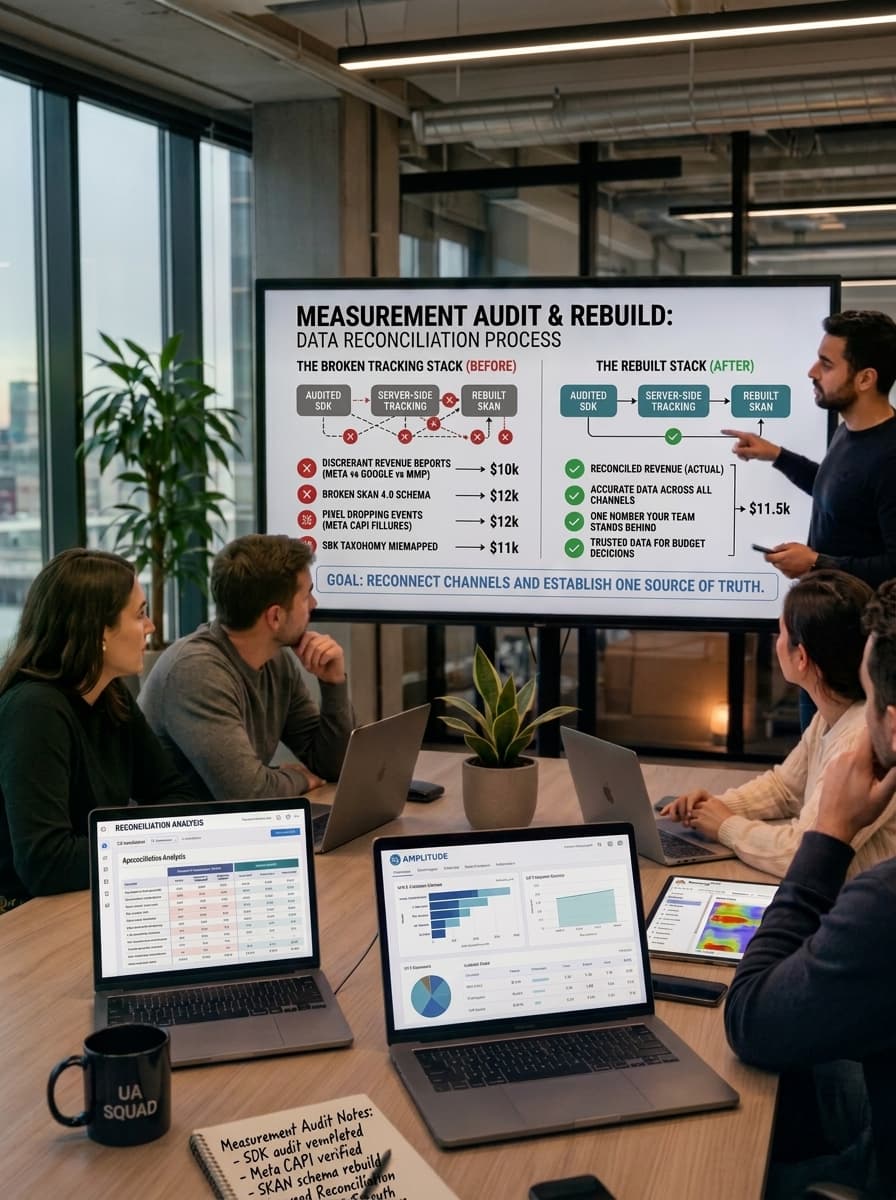 EmCube mobile attribution and measurement consulting service illustration